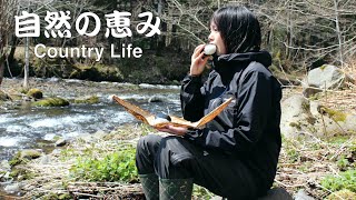 [Rural daily life] Field work and edible wild plants.