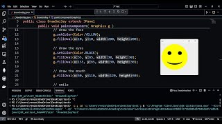 Graphics methods fillRect and fillOval - Java