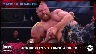 Jon Moxley and Lance Archer Brawl in Epic AEW World Championship Match on AEW Dynamite