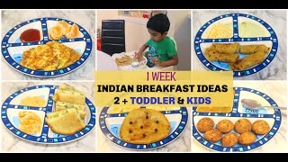 MON-SUN 7 HEALTHY INDIAN BREAKFAST RECIPES FOR 2+ TODDLER/HEALTHY BREAKFAST FOR PICKY EATERS