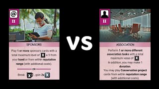 Ark Nova | Sponsors vs Association Upgrade