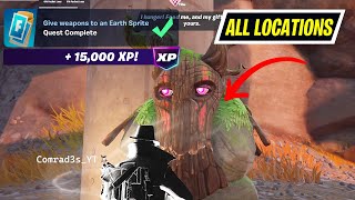 Give weapons to an Earth Sprite Fortnite - All Earth Sprite Location