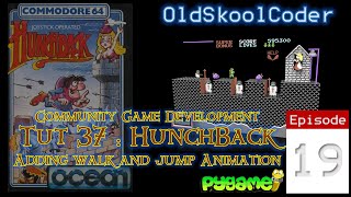 Tutorial 37.19 - Adding Walk and Jump Animation (PyGame Python)