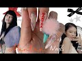 ⋆｡˚⋆౨ watch me do long press on nails | jennie mantra inspired nails ৎ⋆˚｡⋆