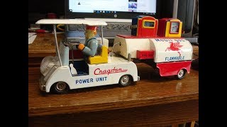 Rare, Vintage, Cragstand Mobil Gas Toy. Battery op