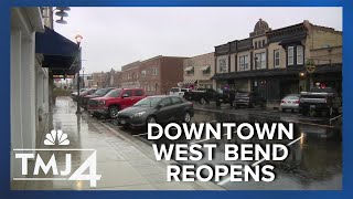 Downtown West Bend reopens after Main Street renovation