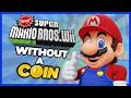 I tried BEATING Newer Super Mario Bros. Wii WITHOUT TOUCHING A COIN