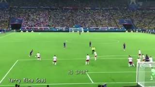Yerry Mina Goal vs Poland (0-1) | World Cup Russia 2018 | fifalover