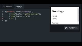Codecademy: jQuery - Removing Elements Walkthrough