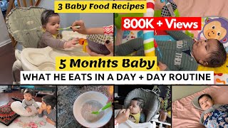 What My 5 Months Old Baby Eat in a Day~ 5-6 Months Baby's First Food + Baby Routine~Real Homemaking
