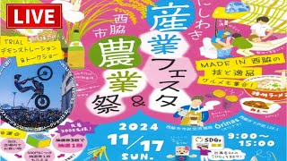 にしわき産業フェスタ＆農業祭 LIVE🔴　昼は播州ラーメン食べる