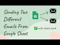 Automate Sending Two Different Emails From Google Sheets With Check Box | Apps Script