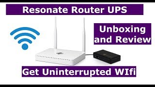 Resonate RouterUPS  Power Backup for Wi-Fi Router Unboxing and Review | Wifi Router backup