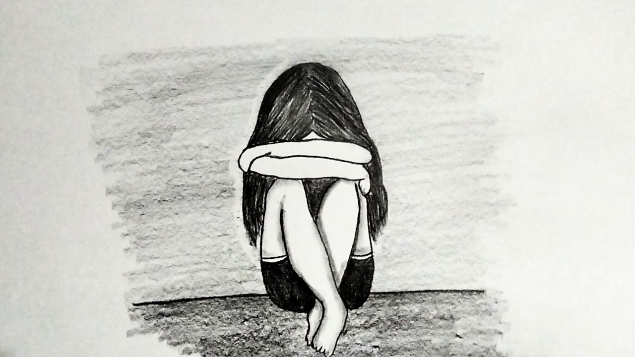 How To Draw Sad Pictures Step By Step How To Draw A Sad Girl Step By Step Pencil Sketch Tutorial Art – eroppa