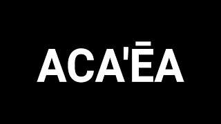 Conlang Critique - Aca’ēa
