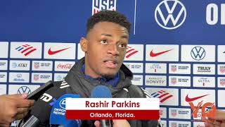 Entrevista con Rashir Parkins tras la goleada que sufrió Costa Rica ante Estados Unidos en Orlando