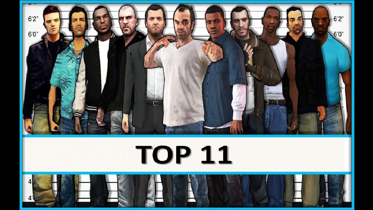 My Top 11 GTA Protagonist - YouTube