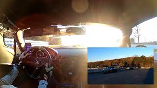 NC Miata @ Chin trackdays Road Atlanta 11/30/24 (Open Track) rear cam+ exhaust audio