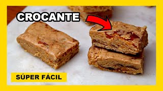 🔶 Como hacer TURRÓN de MANÍ y caramelo (mantecol) - SÚPER FÁCIL