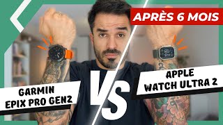 Apple Watch Ultra 2 vs Garmin epix Pro Gen 2 (6 mois plus tard)