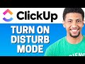 How to Turn on Do Not Disturb Mode in Monday com