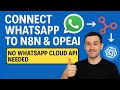 Create a WhatsApp AI Chatbot Using n8n in 5 min | No Cloud API Required