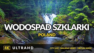 4K Walking in Wodospad Szklarki, Szklarska Poręba, Sudety Virtual Hike with Nature