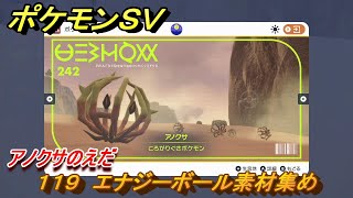 ポケモンＳＶ　わざマシン１１９　エナジーボール素材集め　アノクサのえだの入手方法は？　【スカーレット・バイオレット】