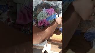 Doing tiedey onmy tshirt||#shorts#trending#viral #art#painting#acrylicpainting#youtubeshorts#drawing
