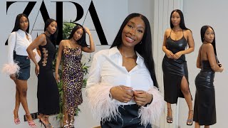 ZARA TRY-ON HAUL | NEW IN A/W 2021 | Going Out dresses & Autumn Pieces