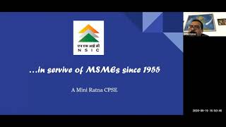 MSME webinar on NSIC Schemes