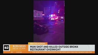 Man shot and killed outside Bronx restaurant