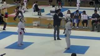 33thｾﾝﾊﾞﾂ高校空手道⑤(学芸VS帝京)女子団体組手　中堅戦