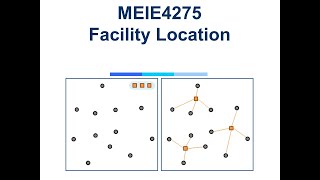 MEIE4275 Facilities Design and Logistics -- Facility Location 01