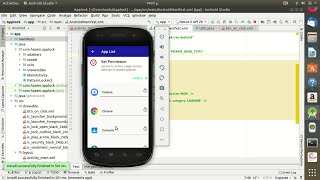 Applock Android studio Tutorial - layout permission