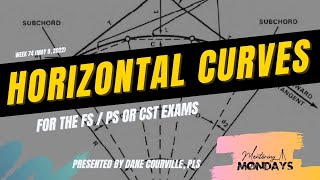 Week 74: Horizontal Curves (for the FS / PS or CST exams)