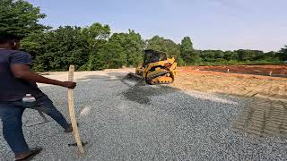 Preparing for the Concrete Pour: Grading 80x50 with 4\