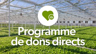 Le Programme de dons directs : un impact colossal tout près de la maison.