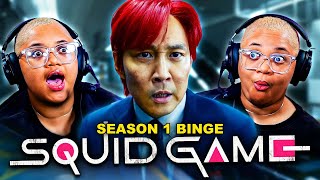 I Binged ALL of Season 1 of *SQUID GAME* | First Time Watching | Reaction