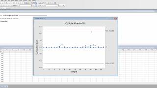 CUSUM Control Chart - Minitab - A machine is used to fill cans with motor oil additive. A single..