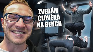 KOLIKRÁT ZVEDNU ČLOVĚKA NA BENCH | Společný trénink s Lukšou