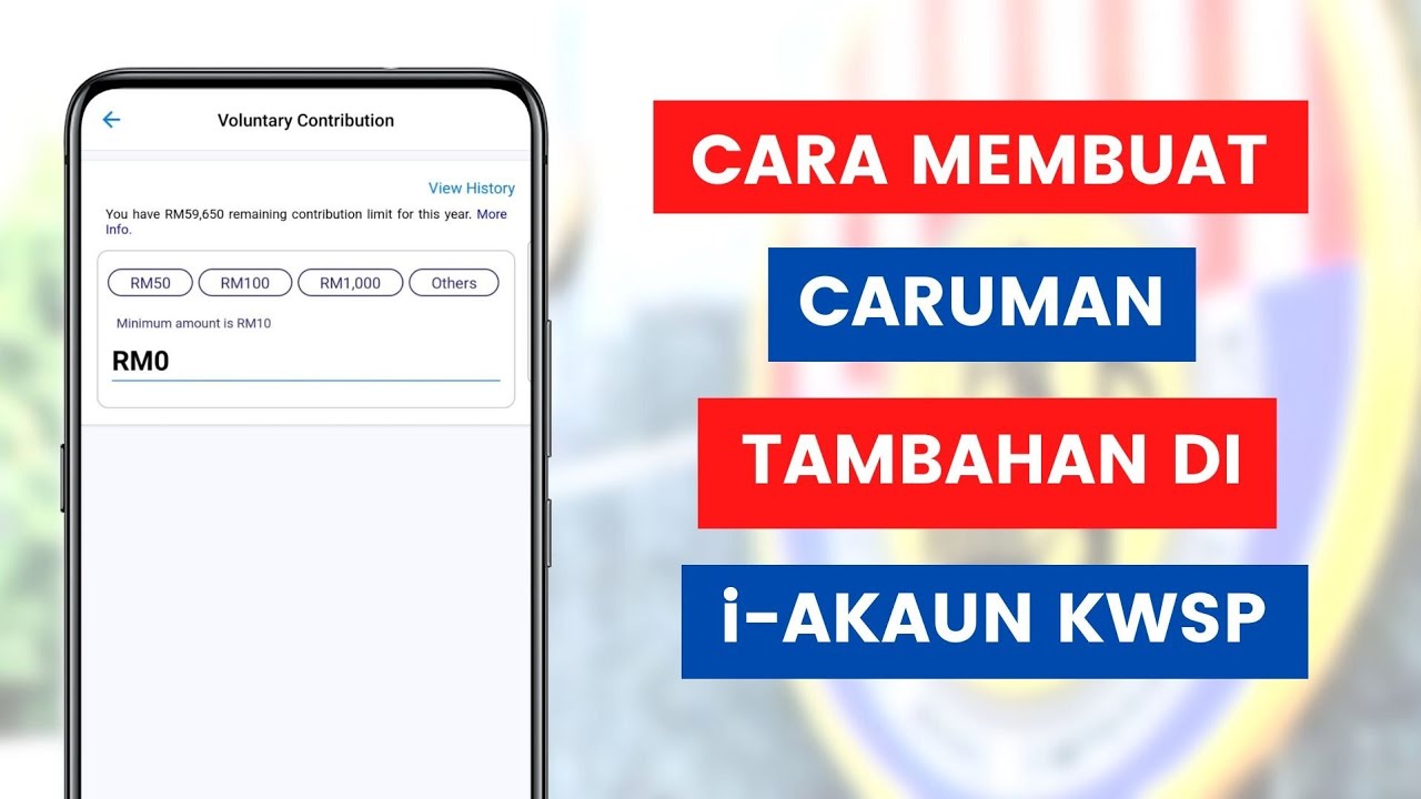 Cara Membuat Caruman Tambahan Atau Pilihan Sendiri KWSP Melalui ...