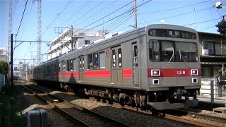 東急1000系1019F（LED前照灯）蒲田行き 雪が谷大塚－御嶽山にて