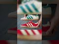 comparing both colorways of the adidas wales bonner samba shorts