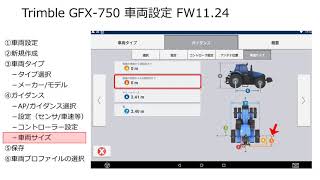 Trimble GFX 750 車両設定 FW11 24