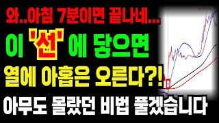 [조건검색식 포함] 아침 7분이면 끝나는 아무도 몰랐던 비법 풀겠습니다. 이 '선' 하나만 닿으면 열에 아홉은 오르는것 같아요