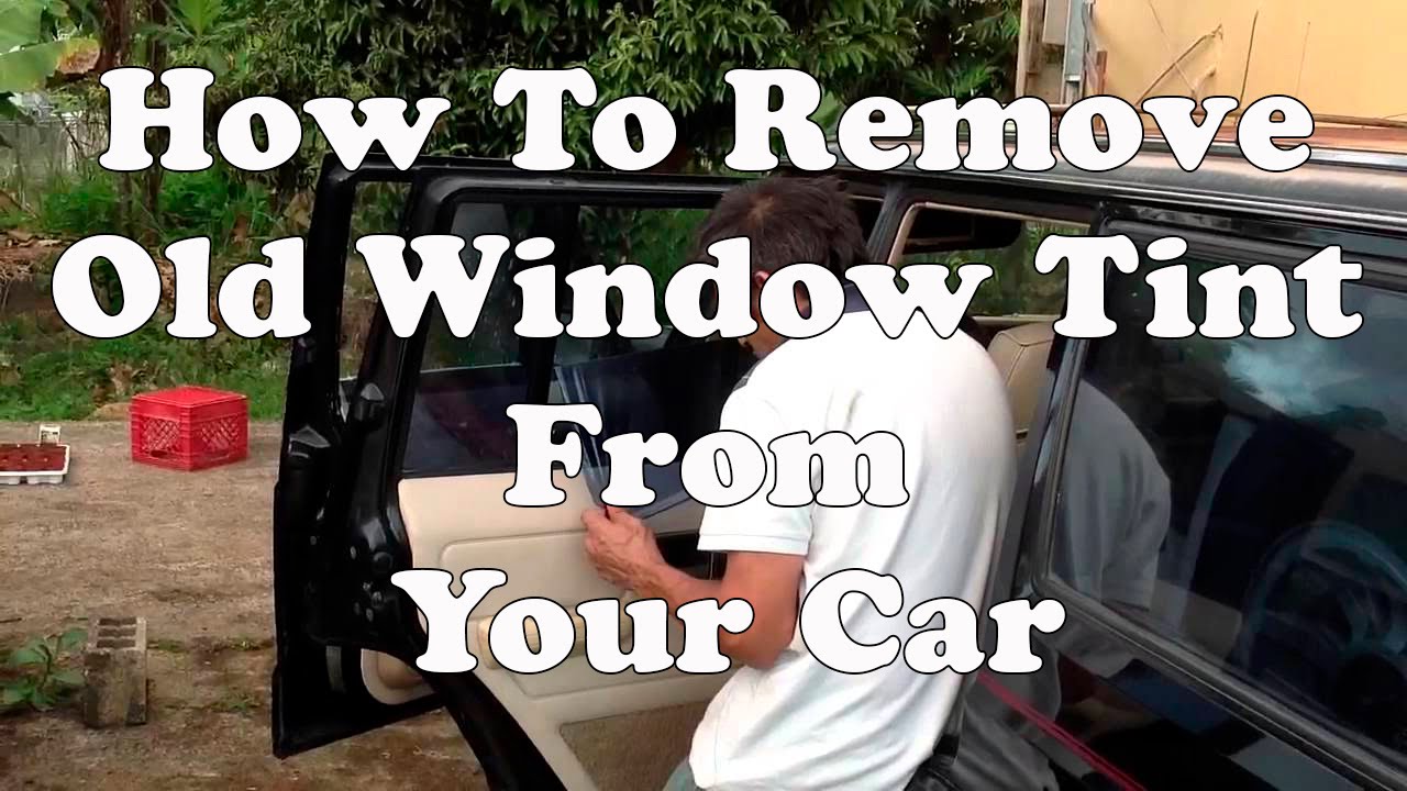 How To Remove Old Window Tint From Your Car - YouTube