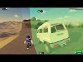 driving cars down a huge hill.. roblox