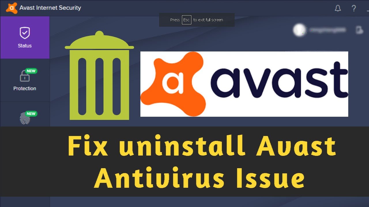 How To Uninstall Permanently Avast Antivirus I Fix Uninstallation Issue ...