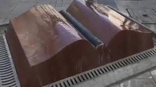 Open book fountain in Budapest...